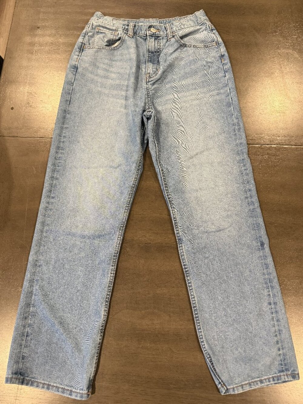 Old Navy Girls High Rise Slouchy Straight Built-In Tough Jeans Medium Wash 16